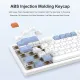 Ajazz AKP815 Wired Gaming Mechanical Keyboard RGB 81Key+ Color Screen Layout Multilingual layout. 