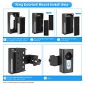 Anti theft doorbell holder is easy to install and compatible with multiple models - black. 