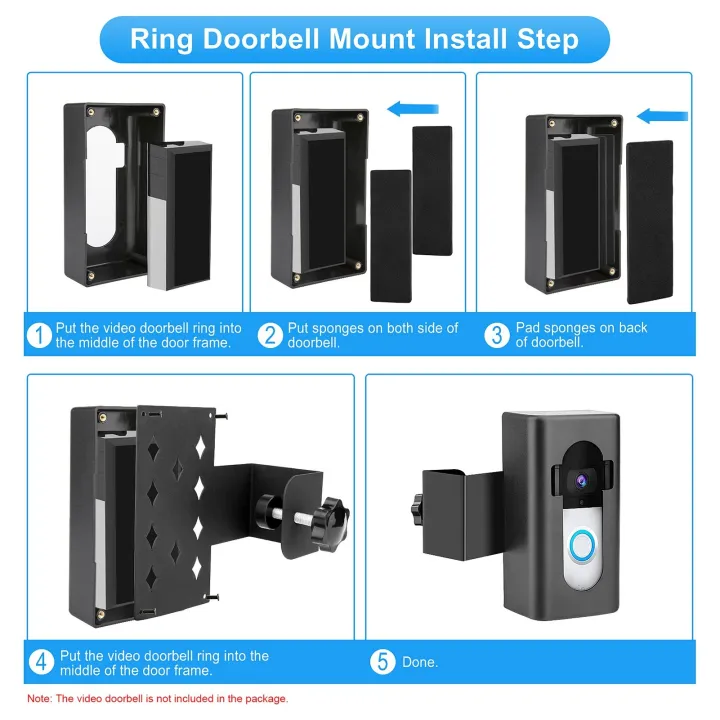 Anti%20theft%20doorbell%20holder%20is%20easy%20to%20install%20and%20compatible%20with%20multiple%20models%20-%20black%20-%20Image%206