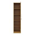 1 Door Wardrobe | 1 Doo Almirah | Cupboard Almirah for Clothes, Wardrobe , Hunor 1 Door cloth storage shelf almari for multipurpose use (Urban Teak, Matte 72x16'').