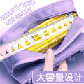 Canvas Pen Bag Large Capacity Girl ins Japanese Style Stationery Box Popular Student Stationery Storage Pencil Box. 