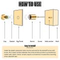 8 Sets Standoff Screws Advertising Nail Standoff Wall Mounting Hardware for Hanging Acrylic Picture Frame (12 x 20mm).