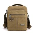 New casual men's canvas shoulder bag men Messenger bags simple lightweight small travel bag crossbody bag.