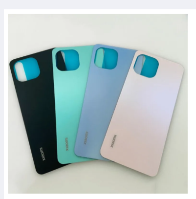 For Xiaomi Mi 11 Lite Phone Battery Back Cover Backshell Glass Battery Rear Case -Mobile Phone - Phone