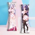 Genshin Impact Xiao Keqing Hu Tao Mini Dakimakura Liyue Character Decoration Small Body Pillow Bag Pendant Cartoon Game Keychain. 