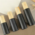 Atomizer Glass Perfume Bottle Empty Refillable Bottle Fragrance Spray Bottle with Bamboo Cap.
