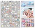 1PCS Cartoon Hello Kitty Nail Stickers Sanrio Nail Art Decoration Kulomi Cinnamon Dog 3D Stickers Nail Decals Press on Nails. 