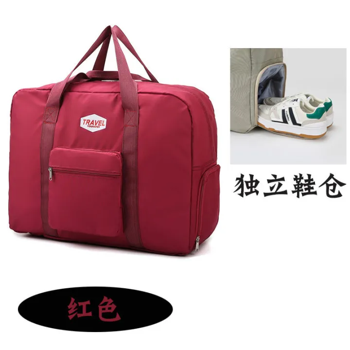 Travel%20Bag%20Handbag%20Trolley%20Luggage%20Large%20Capacity%20Folding%20Hand%20Bag%20Women's%20Travel%20Bag%20Business%20Traveling%20Luggage%20Bag%20-%20Image%202