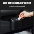 Mini Trash Bin Auto Dust Organizer Car Interior Rubbish Bag Garbage Container Storage Box Bucket Hanging Small Car Accessories. 