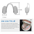 2Pcs Dental Mouth Guard Soft Teeth Splint Protector Universal Anti-wear Silicone Tooth Pad for Grinding Clenching Teeth at Night.