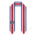 Custom Name Or Logo Costa Rica Flag Scarf Graduation Stole Sash International Study Abroad Class of 2023 Shawl. 