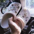 Luxury Rhinestone Pearl Charms for Croc Designer DIY Gem Shoes Decaration Charm for Crocs Clogs Kids Women Girls Gifts. 