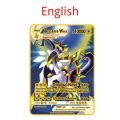 10000 point arceus vmax pokemon metal cards DIY card pikachu charizard golden limited edition kids gift game collection cards. 
