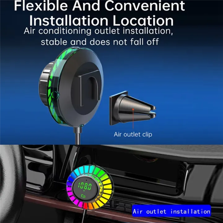 Bluetooth%205.3%20FM%20Transmitter%20Car%20Adapter,%20PD30W%20&%20QC3.0%20Wireless%20-%20Image%207