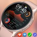 New Body Temperature Smart Watch Women Men HD 360*360 Screen Answer Call Dial Call Smartwatch for Samsung Watches for Women +box. 