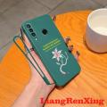 Casing Huawei y6p 2020 back cover phone case back cover softcase liquid silicone protector smooth shockproof bumper cover new design flower cartoon ytxshd01.