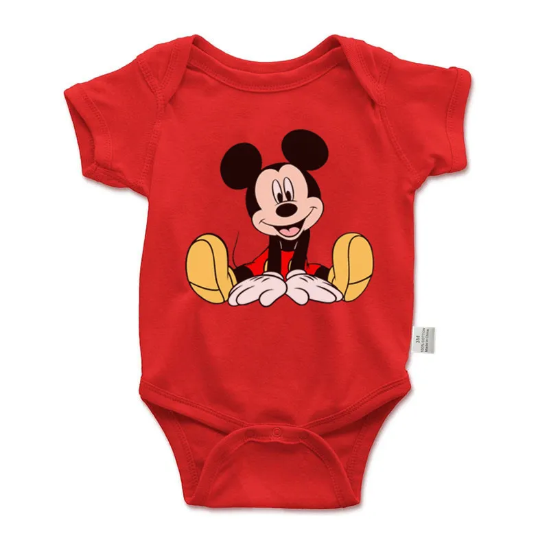 Disney Mickey Mouse 0-24M Baby Girls Boys Printed Onesie Summer