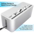 ABS Cable Organizer Cord Box, Route Cables, Under Desk Power Strip. 