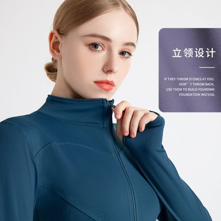 Long%20Sleeve%20Sports%20Jacket%20Women%20Zip%20Fitness%20Yoga%20Shirt%20Winter%20Warm%20Gym%20Top%20Activewear%20Running%20Coats%20Workout%20Clothes%20For%20Cycling%20-%20Image%203