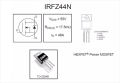 IRFZ44N IRFZ44 TO-220AB Power Sic 49A MOSFET Transistor N-Channel. 