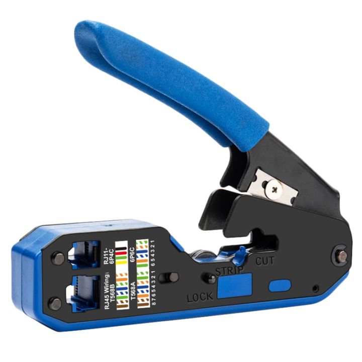 Rj45 Tool Network Crimper Cable Stripping Plier Stripper for Rj45 Cat6 Cat5E Cat5 Rj11 Rj12 Connector