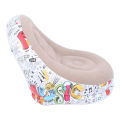 Air Couch Sofa Soft Minimalist Inflatable Lounge Chair with Foot Stool for Living Room.