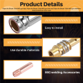 30Pcs 15AK Torch Machine Consumables MIG Torch Gas Nozzle Tips Holder for MIG Welding Machine.