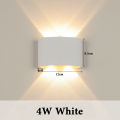 LED Wall Lamp 4/6/8W  Wall Sconce Lamps Plastic Wall Lamps Indoor Outdoor Lighting Fixture Not Waterproof Led Light Up Down For Indoor Bedroom Home Dector. 