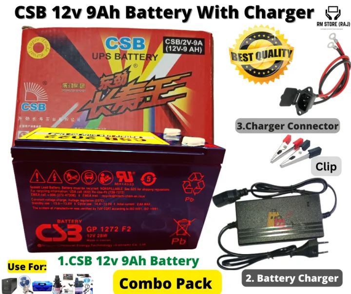 12%20Volt%209AH%20battery%20With%20Charger%20-COMBO%20/%20CSB%2012%20Volt%209AH%20Lead%20Acid%20Battery%20-12V%20CSB%20Battery%20/%20Dry%20Cell%2012%209AH%20%20Battery%20With%20Charger%20+%20Socket%20Clip%20/%2012%20Volt%20Battery%20-%20Image%2010