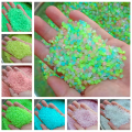 1000 Pcs/bag Luminous Sand ( 3/5mm) Glow in Night stone pebbles for Gardening Aquarium Landscaping Fluorescent.