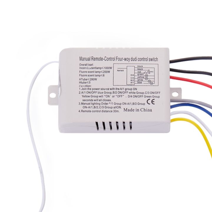 4%20Way%20Light%20Lamp%20Digital%20Wireless%20Remote%20Control%20Switch%20ON/OFF%20220V%20-%20Image%203