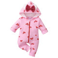 (New) baby clothes eye-catching super soft cotton baby winter warm romper newborn costume for autumn. 