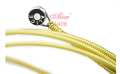 Alice A406 Acoustic Guitar String Set, Stainless Steel Plain String, Copper Alloy Winding, (80/20 Bronze Color) Anti-Rust Coating. 