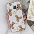 Fashion Case For Samsung Note 5 Case Transparent TPU Silicone Bear Rainbow Daisy Phone Case For Samsung Note 5 Soft Back Cases. 