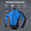 Winter Men Cycling Jacket Waterproof Windproof Thermal Fleece Bike Jersey MTB Bicycle Riding Running Snowboarding Jacket Coat.