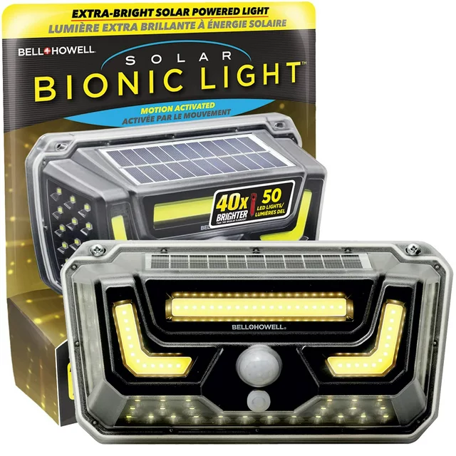Bell and Howell Solar Bionic Light, Motion Activated Extra Bright Solar ...