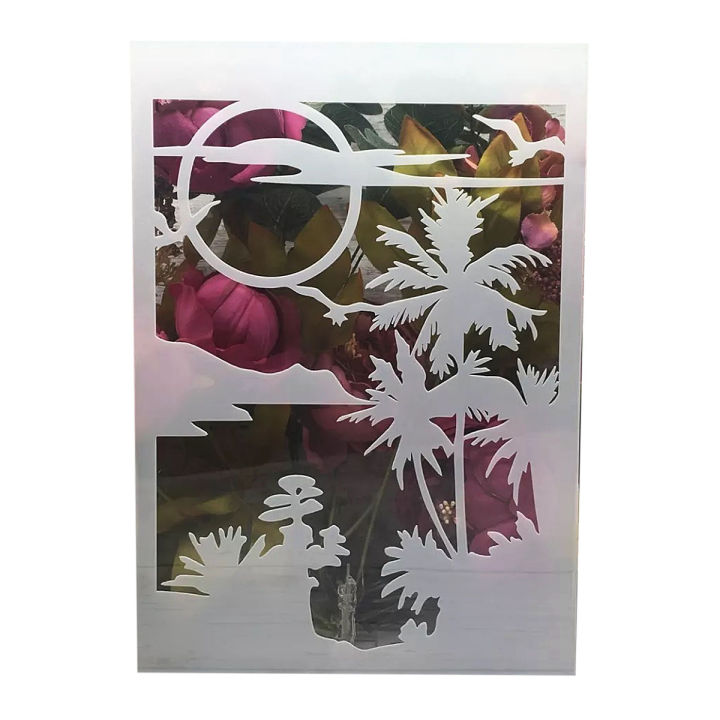 Stencil for Wall & Fashion Painting Template 10 by 8 inch.