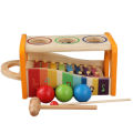Pound & Tap Bench with Slide Out Xylophone, Wooden Musical Pounding Toy Pound a Ball Educational Toy for Toddlers.