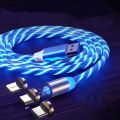 Magnetic LED Light Micro USB Type C Fast Charging Cable For iPhone Huawei Honor 8X 8S 8A 7A 7C 8 9 Samsung J3 J4 J5 J6 J7 + 2018. 