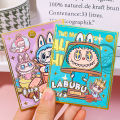 1/3pcs Labubu Sticker Cartoon Cute Diy Suitcase Stationery Box Decorative Sticker Student Stationery.