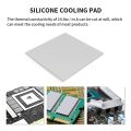 TEUCER Thermal Pad TP400 Heat Dissipation 14.8W/mk Silicone Pad CPU/GPU Graphics Card Motherboard Silicone Grease Pad Multi-Size-85X45  14.8w-1.5mm thickness. 