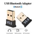Wireless USB Bluetooth Adapter 5.0 Dongle Receiver for PC WIN XP/ 7/8/10 and linux (kali linux, ubuntu) Music - Black plug and play MS. KHORSHED ENTERPRISE. 