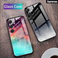 Phone Cover Samsung Galaxy A15 Case New Design Phone Cover Gradient Sky Case Tempered Glass Protector Cover for Samsung A15 Cases Housing. 