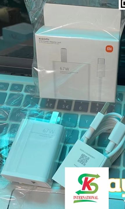 Mi 67W USB-A Fast Charger Adapter with Type-C Cable Xiaomi 67W USB-A Fast Charger Adapter with Type-C Cable