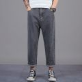 Men's Baggy Jeans Oversized 42 46 48 Hip Hop Ankle Lenght Pants Jeans New Autumn Stretch Waist Men's Denim Wide Leg Pants. 