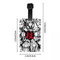 Custom Manga Demon Slayer Luggage Tag With Name Card Kimetsu No Yaiba Privacy Cover ID Label for Travel Bag Suitcase.