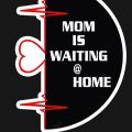 MOM IS WAITNG @HOME Bike stcker /Alternative Biker Point. 