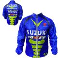 Windbreaker or Dust coat For biker/ Motorcycle Rider. Gixxer blue. 