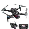 Remote Screen Display Drone WIFI FPV 4K Dual Camera Obstacle Avoidance Remote Control with Dual Battery Brushless Motor DH. 