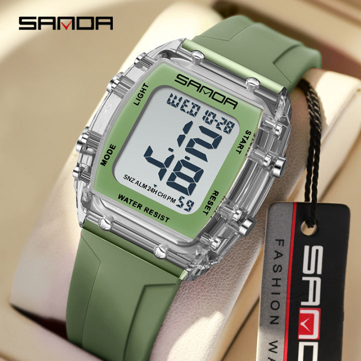 SANDA%20Solid%20Color%20Transparent%20Dial%20Multifunctional%20Timing%20Watch%20Outdoor%20Waterproof%20Night%20Light%20Men's%20Watch%20SD2175-6%20-%20Image%203